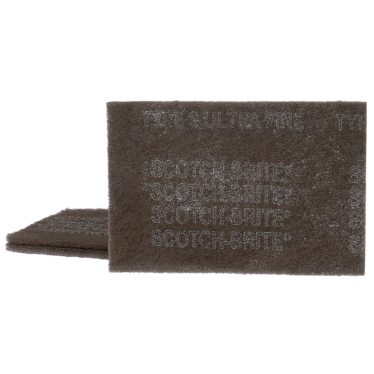 Scotch-Brite Hand Pad 7448, HP-HP, SiC Ultra Fine, Gray, 6 in x 9 in, 20/Carton, 60 ea/Case7100089226@weldshopsupply