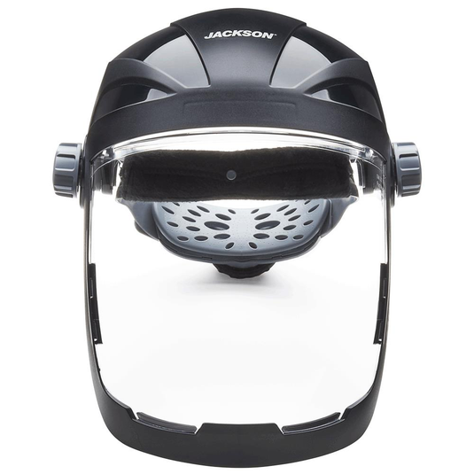 Quad™ 500 Series Face Shield - Chin and Side Guard - Ratcheting - Polycarbonate - Clear - Anti-Fog14220@weldshopsupply