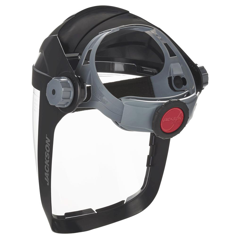 Load image into Gallery viewer, Quad™ 500 Series Face Shield - Chin and Side Guard - Ratcheting - Polycarbonate - Clear - Anti-Fog14220@weldshopsupply
