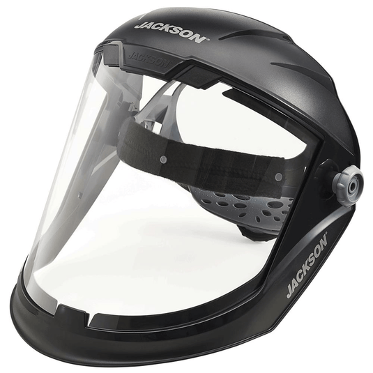 Maxview™ Series Face Shield - Ratcheting - Chin and Side Guard - Polycarbonate - Clear - Uncoated14200@weldshopsupply