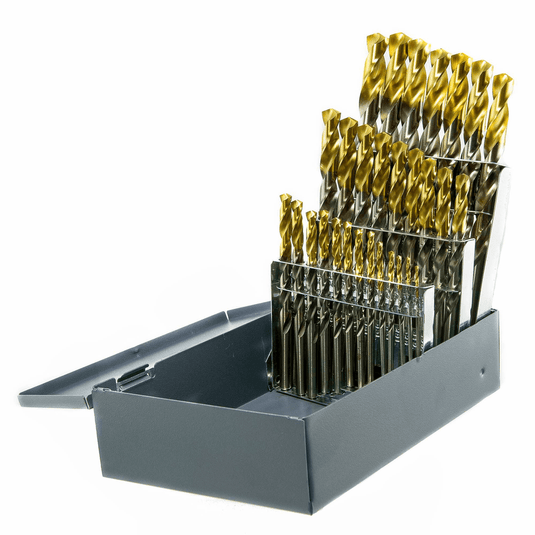 29PC TiN Tipped Drill Set 1/16-1/2 BY 64ths450T29@weldshopsupply