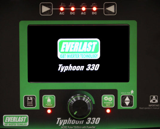 Everlast Typhoon 330 AC/DC TIG Welder