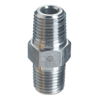Thumbnail for Pipe Thread Hex Nipples, 6000 PSIG, Stainless Steel, 1/4 in NPT Male
