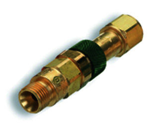 Quick Connect, Torch to Hose w/Check, QDB200 Plug-M;  QDB201 Socket-F, Fuel Gas