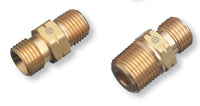 Thumbnail for Regulator Outlet Bushing, 200 psi, Brass, B-Size, 1/4 in (NPT) LH, Male, Acetylene/Fuel Gas 2 Pack
