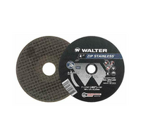 Thumbnail for Walter Zip Stainless Wheel 4.5 in. x 7/8 in. Arbor x 3/64 in. GR 36/60, Contaminant Free Cut-Off Wheel (11F042)